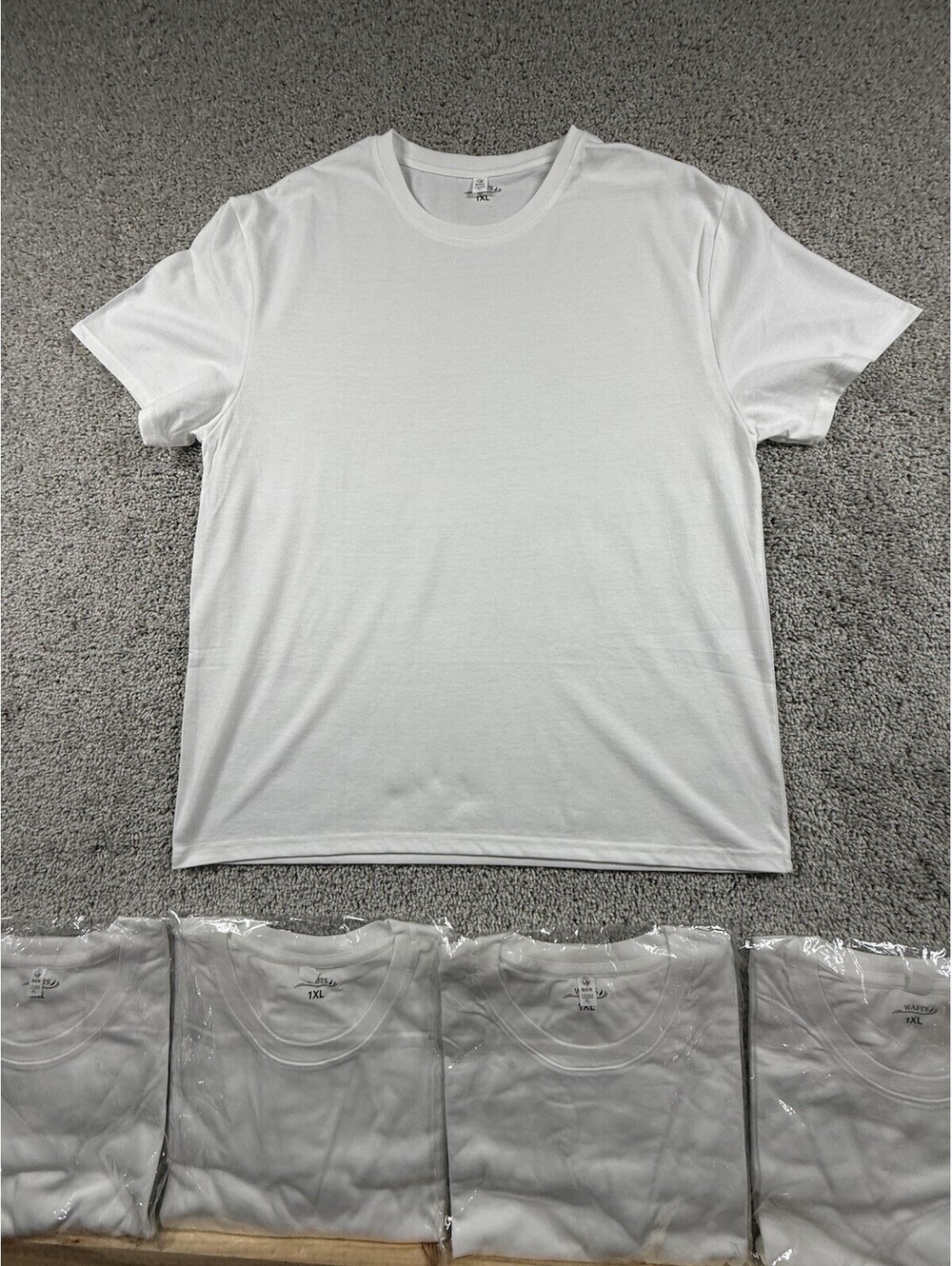Men’s Premium Heavy Weight White T Shirts 5 Pack Size XL 100% Cotton